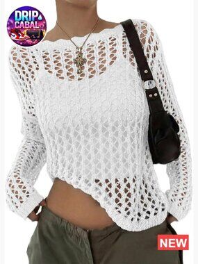 Off Shoulder Loose Knit Summer Sweater Pullover Women Beach Vacation Trendy 2026